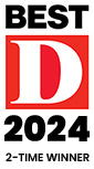 Best of D Magazine 2024 2 time winner badge