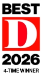 Best of D Magazine 2025 3-time winner badge