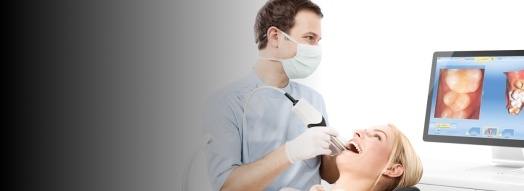 Orthodontist scanning a patients teeth